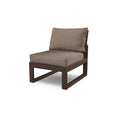 Modular Armless Chair in Mahogany / Spiced Burlap N10522