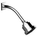 Satin 24K Gold Shower Head with Arm and Square Flange O76678