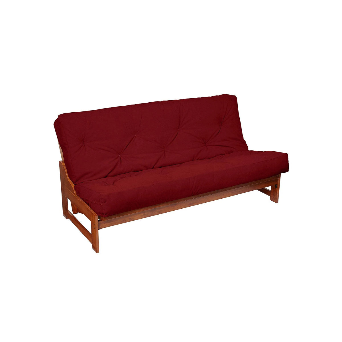 Red Twin Faux Suede Futon Mattress Y46743
