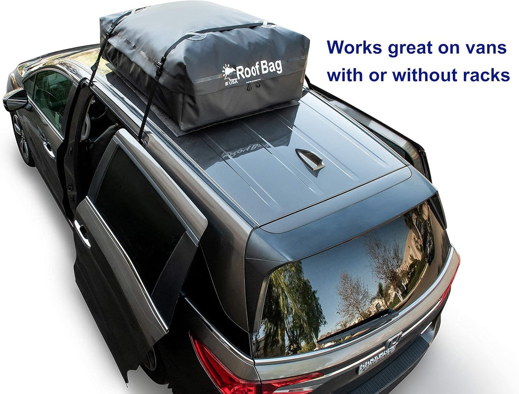 11 Cubic Feet Waterproof Rooftop Cargo Carrier with Straps and Storage Bag N53931