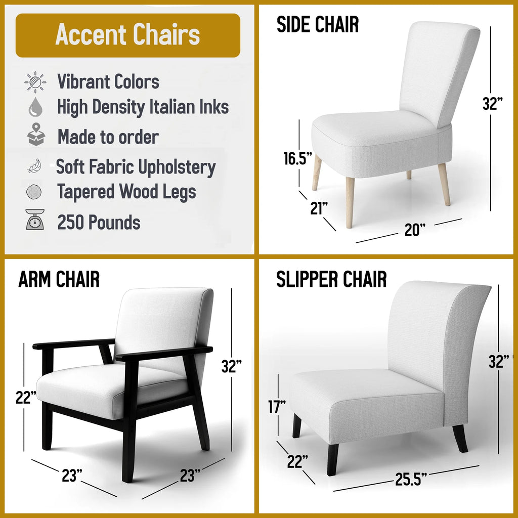 Upholstered Glam Accent Chair A626114