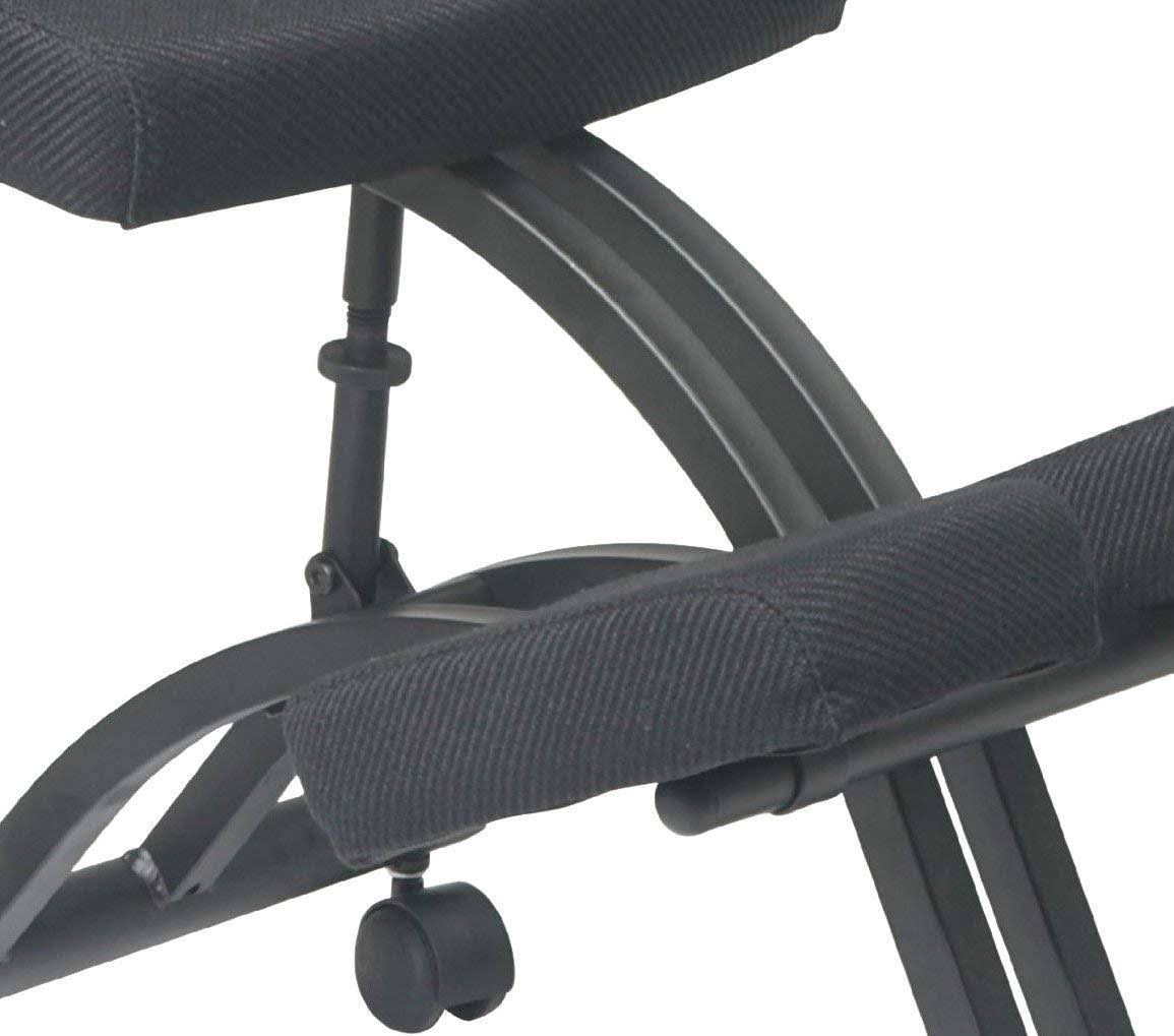 Black Memory Foam Knee Chair with Casters R782655