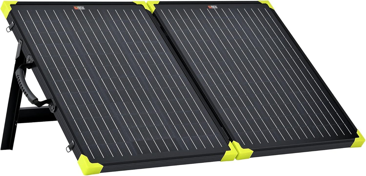 100W Monocrystalline Portable Solar Panel Suitcase with Kickstand A237