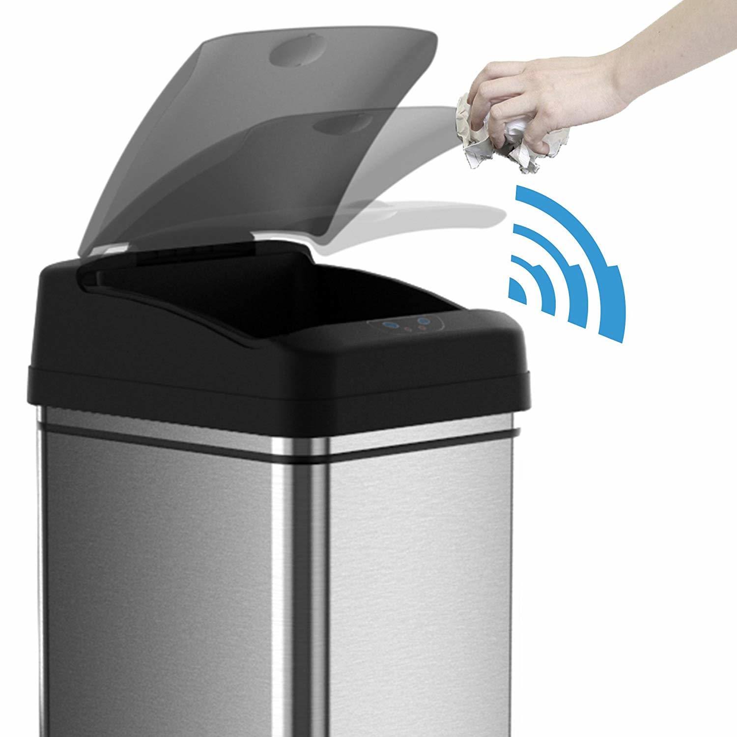 13 Gallon Automatic Sensor Kitchen Trash Can I301941