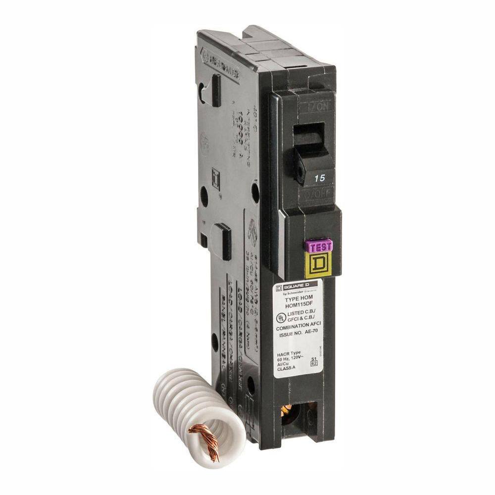 15 Amp Single-Pole Dual Function Circuit Breaker (4-Pack) N862