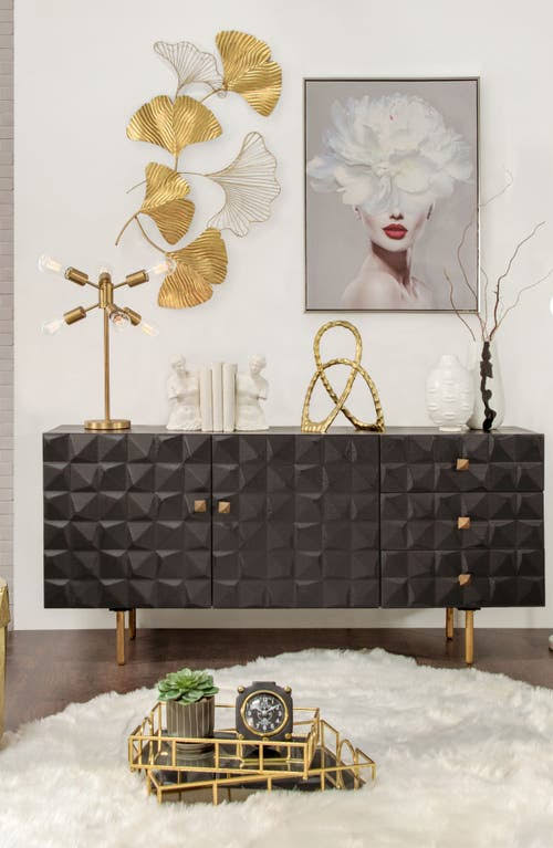 Gold Metal Petal Wall Decor B35629