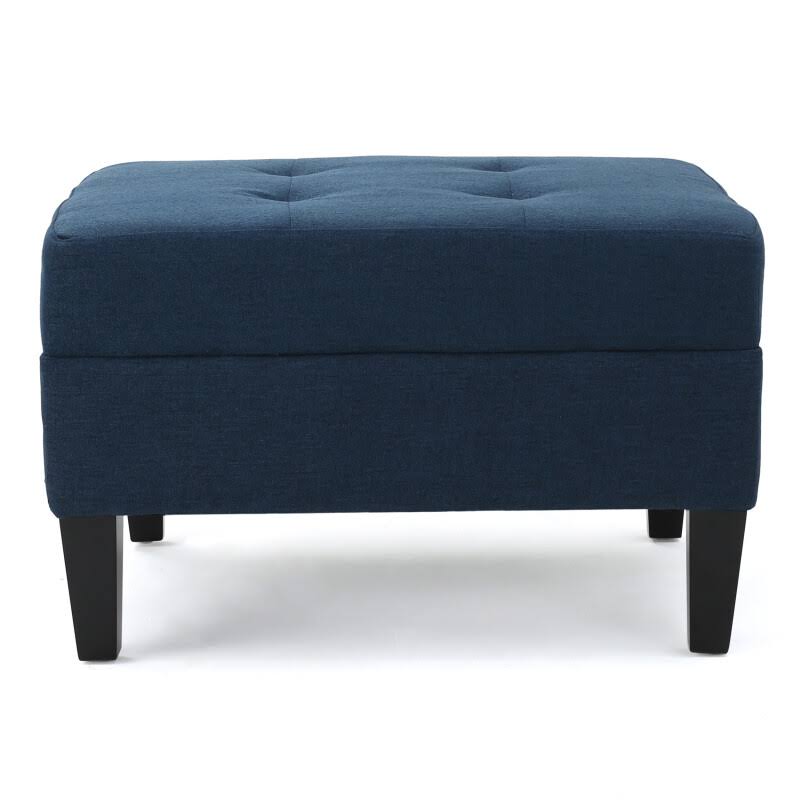 Blue and Brown Rectangle Ottoman R1002