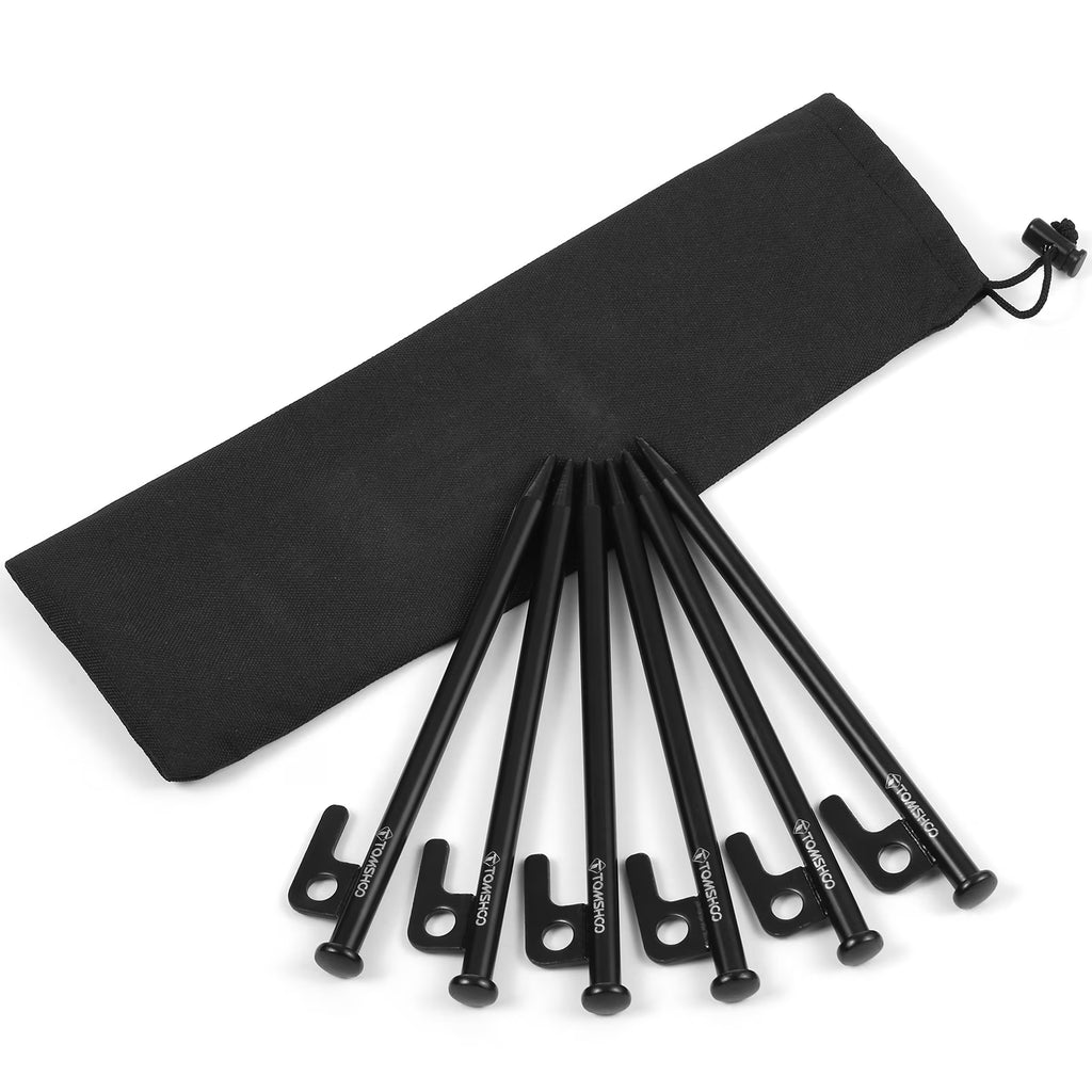 6PCS Heavy Duty Steel Tent Pegs, 8 Inch /12 Inch I312170