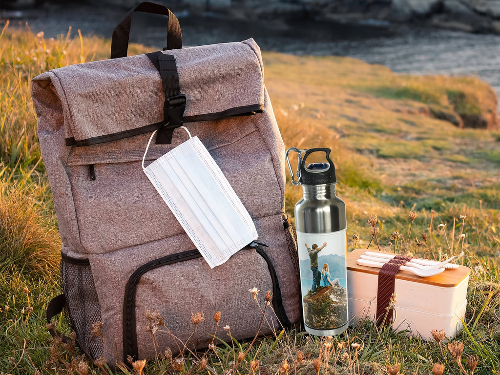 15 oz Stainless Steel Photo Water Bottle Pack of 24 Z8887