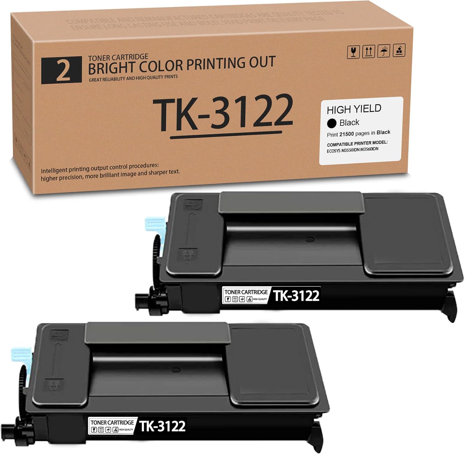 Black 2-Pack Toner Cartridge F974