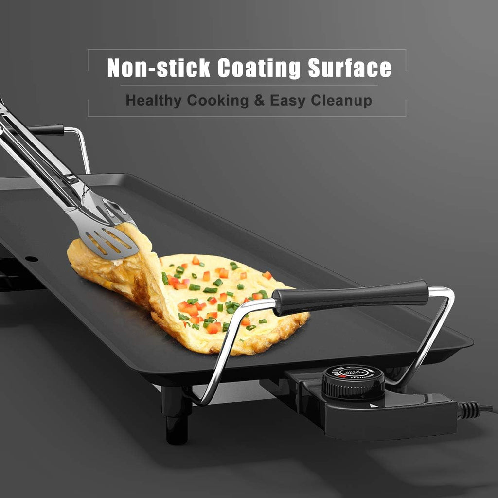 35 Electric Teppanyaki Table Top Grill Griddle, Nonstick Extra Large Griddle G429