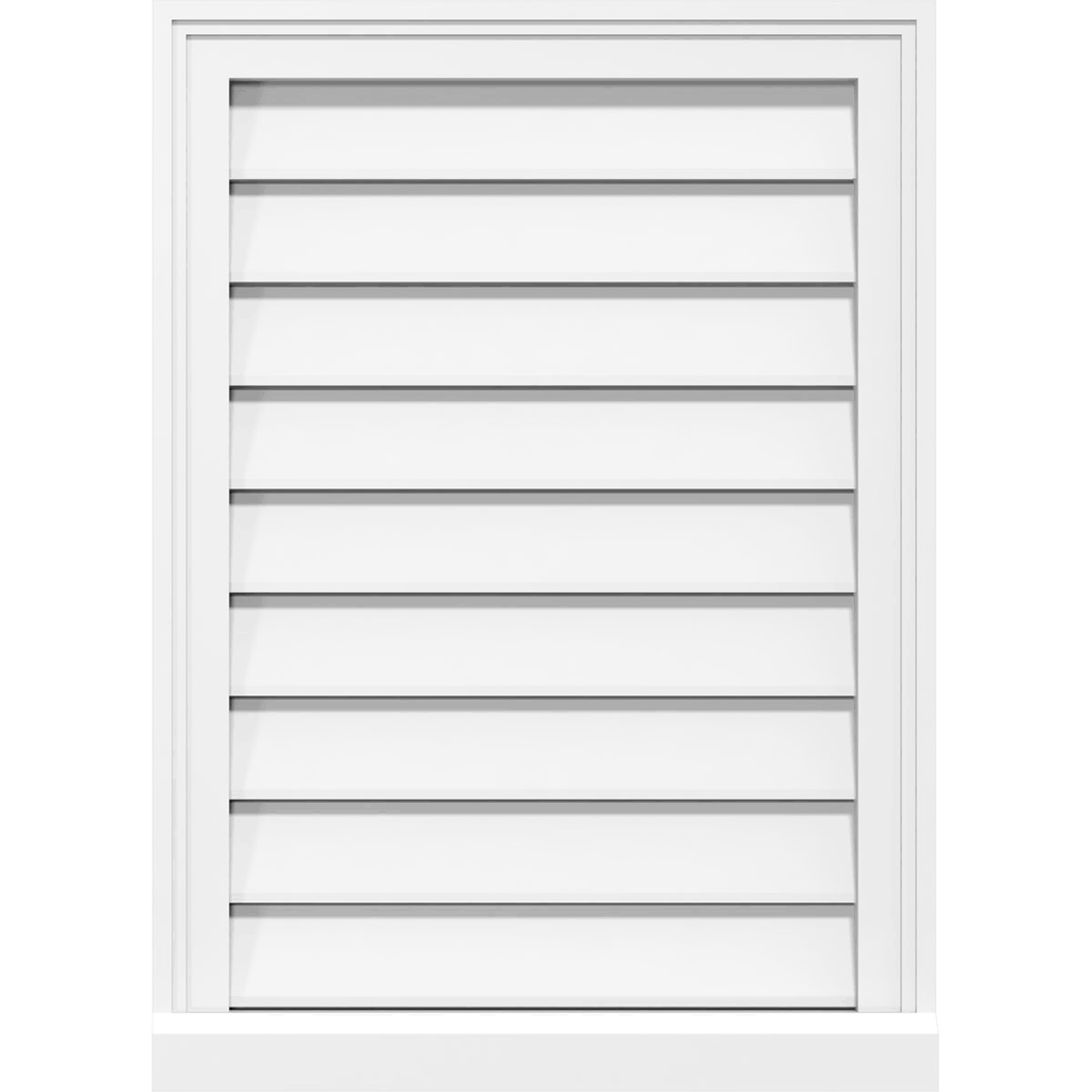 PVC Gable Vent with Brickmould A7900