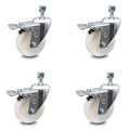 4 inch Nylon Swivel Caster Set with Total Lock Brake B8424
