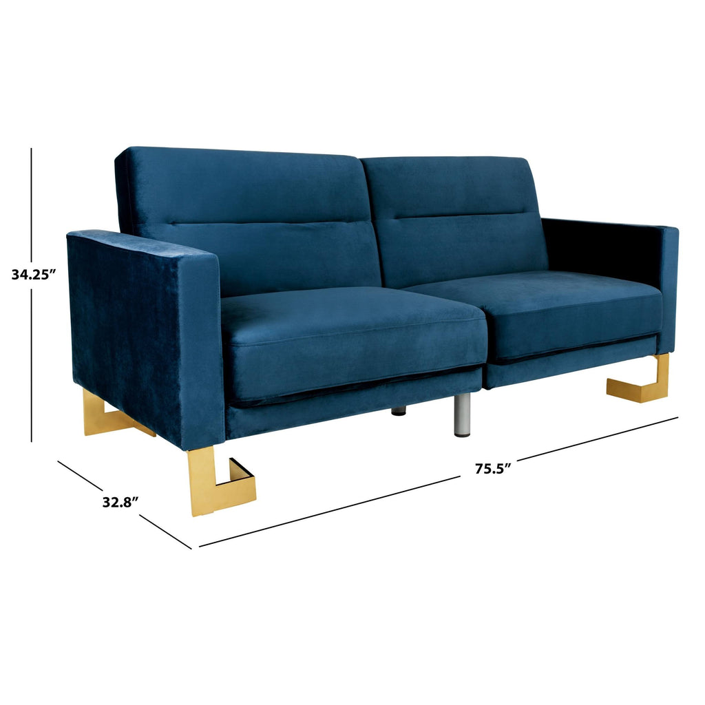 Navy Foldable Sofa Bed D700289