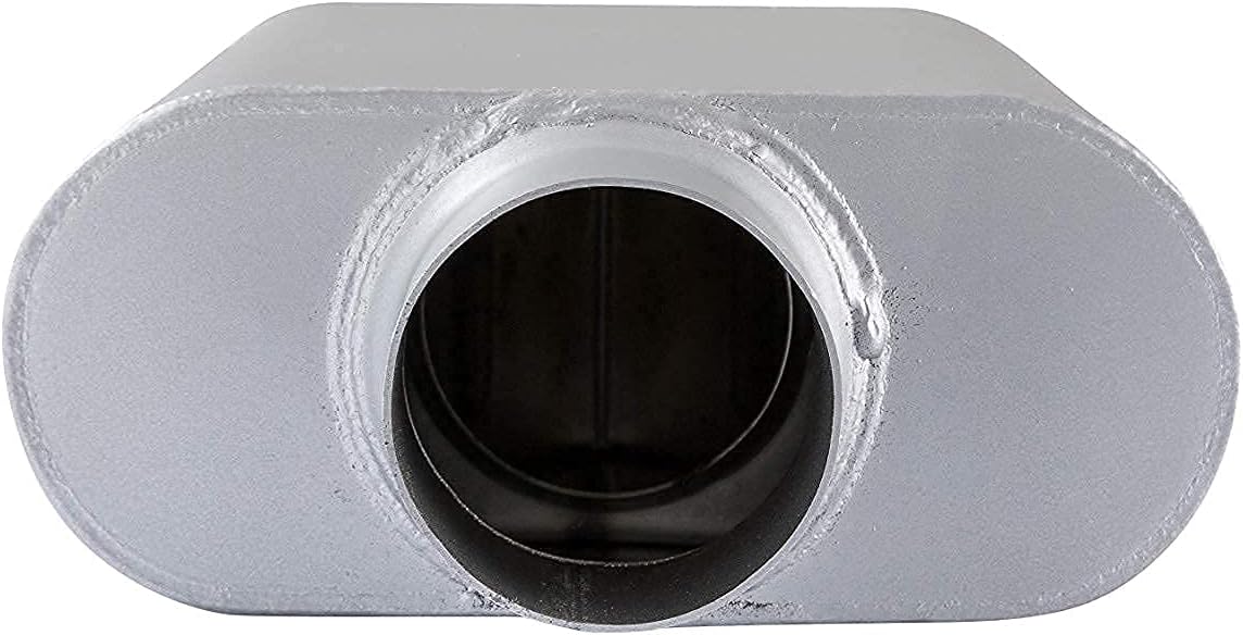 3 inch Inlet 3 inch Outlet Performance Automotive Muffler Exhaust Pack of 2 D4009