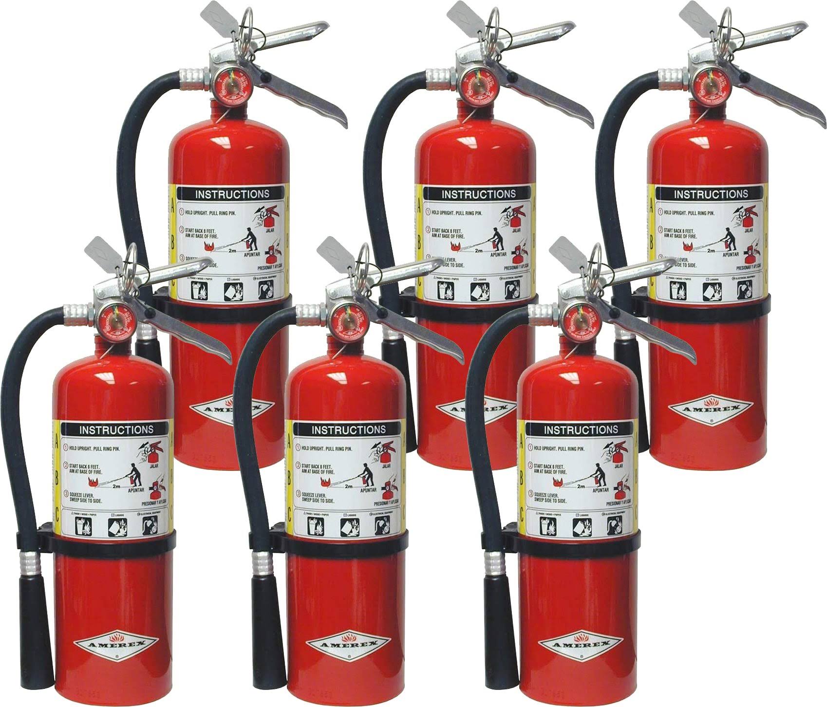 5lb ABC Dry Chemical Fire Extinguisher (6 Pack) Z696563