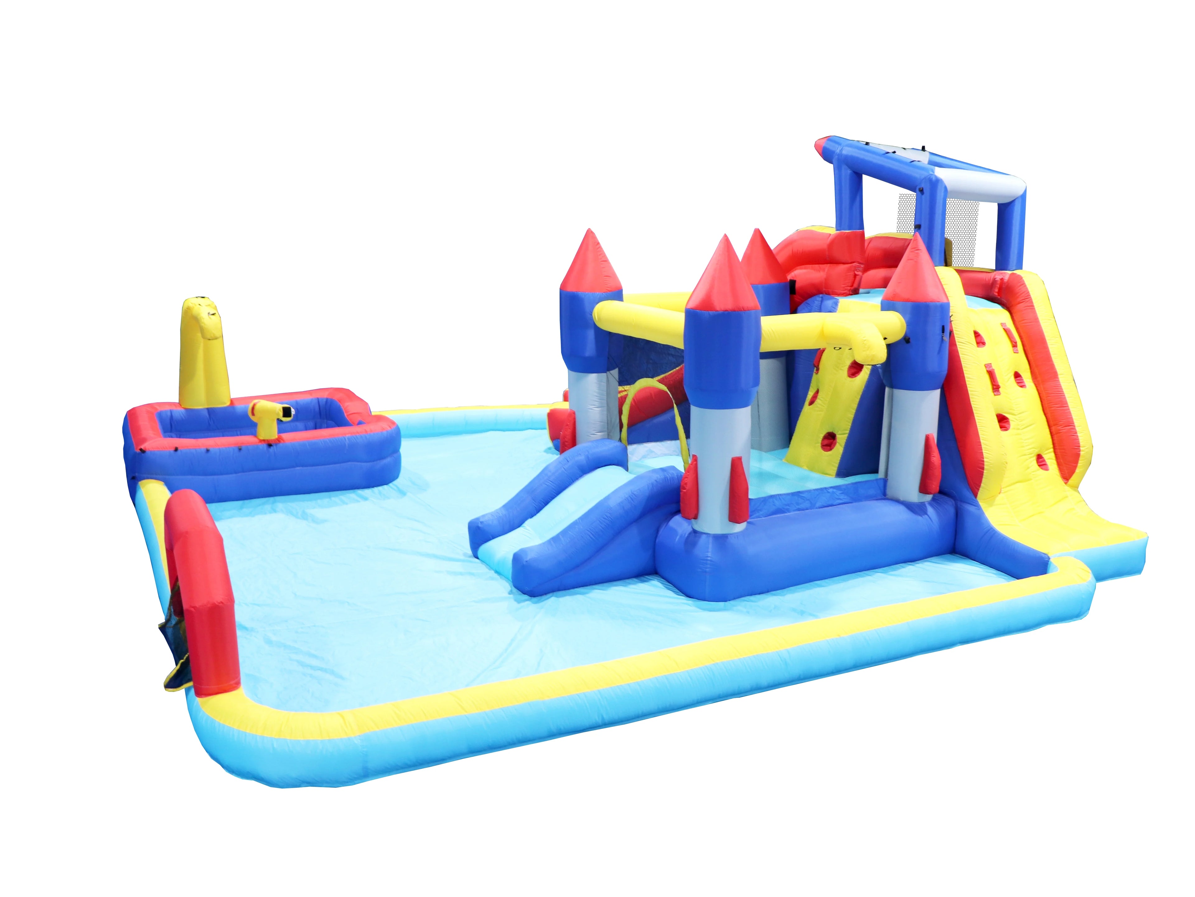 7-in-1 Inflatable Water Park with Splash Pool Z1609