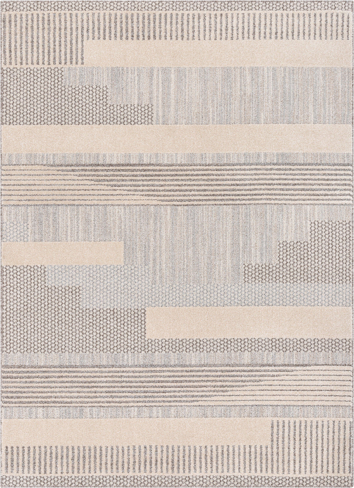 Beige Geometric Area Rug E77183