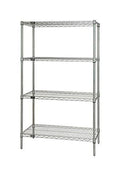 304 Stainless Steel 4-Shelf Wire Shelving Unit I116