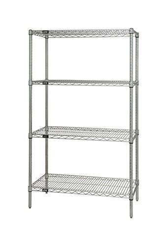 304 Stainless Steel 4-Shelf Wire Shelving Unit I116