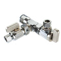 Chrome Plated Brass 1/4-Turn Dual Shut-Off Valve C9871