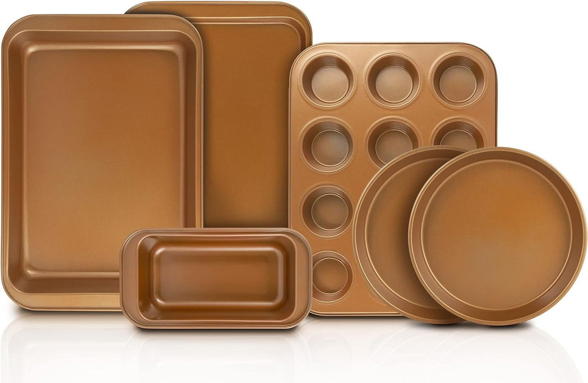 Copper Nonstick Bakeware Set 6 Piece L74491