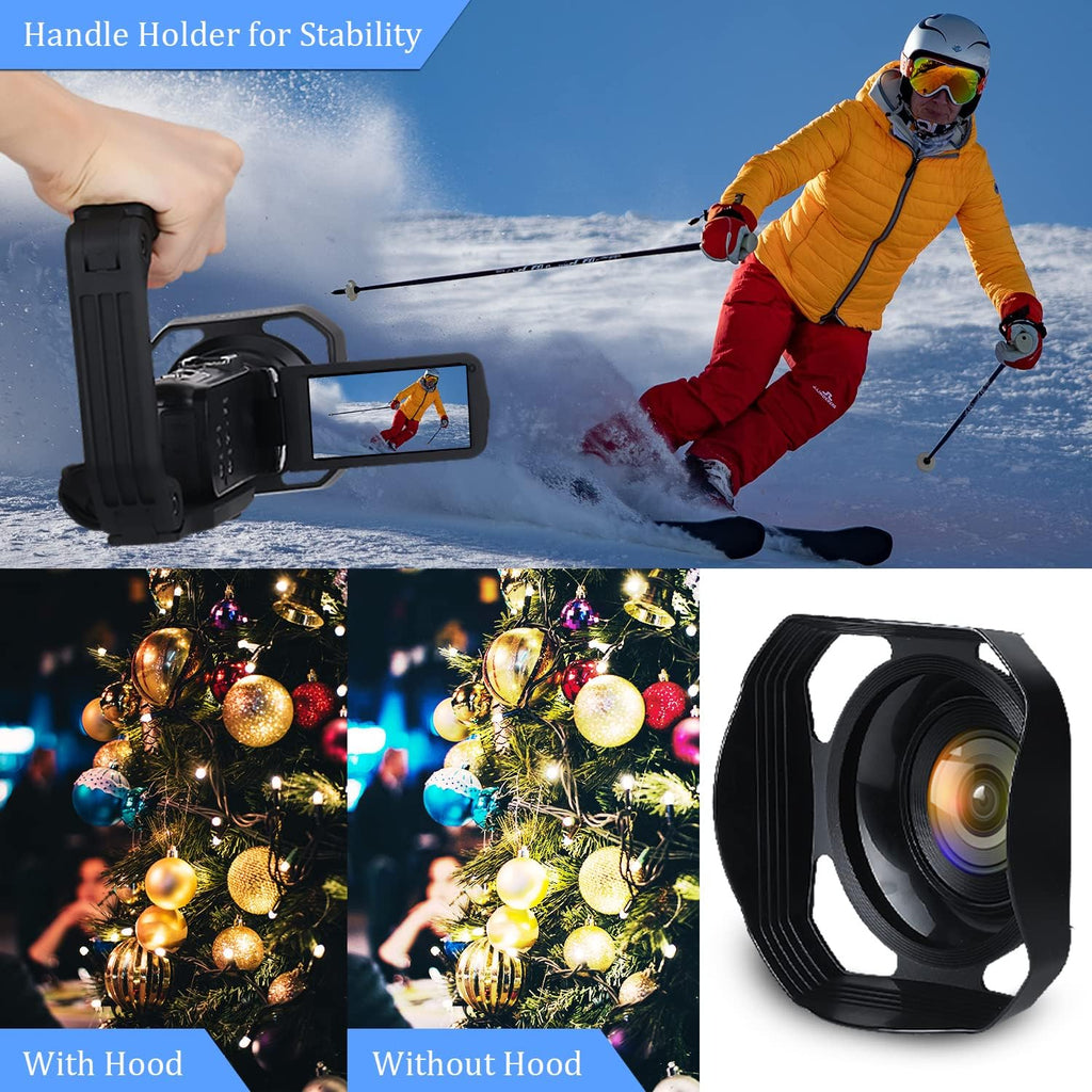4K Video Camera Camcorder 48MP 60FPS 18X Zoom with 32GB SD Card Q39563