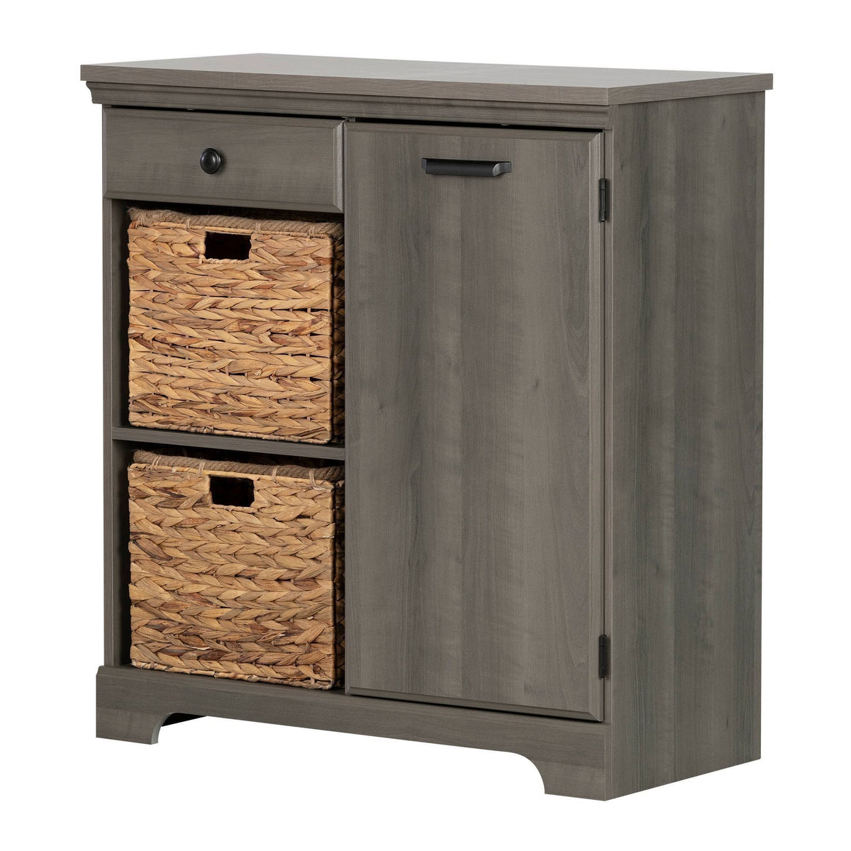 1 Door Storage Cabinet Gray Maple Q976