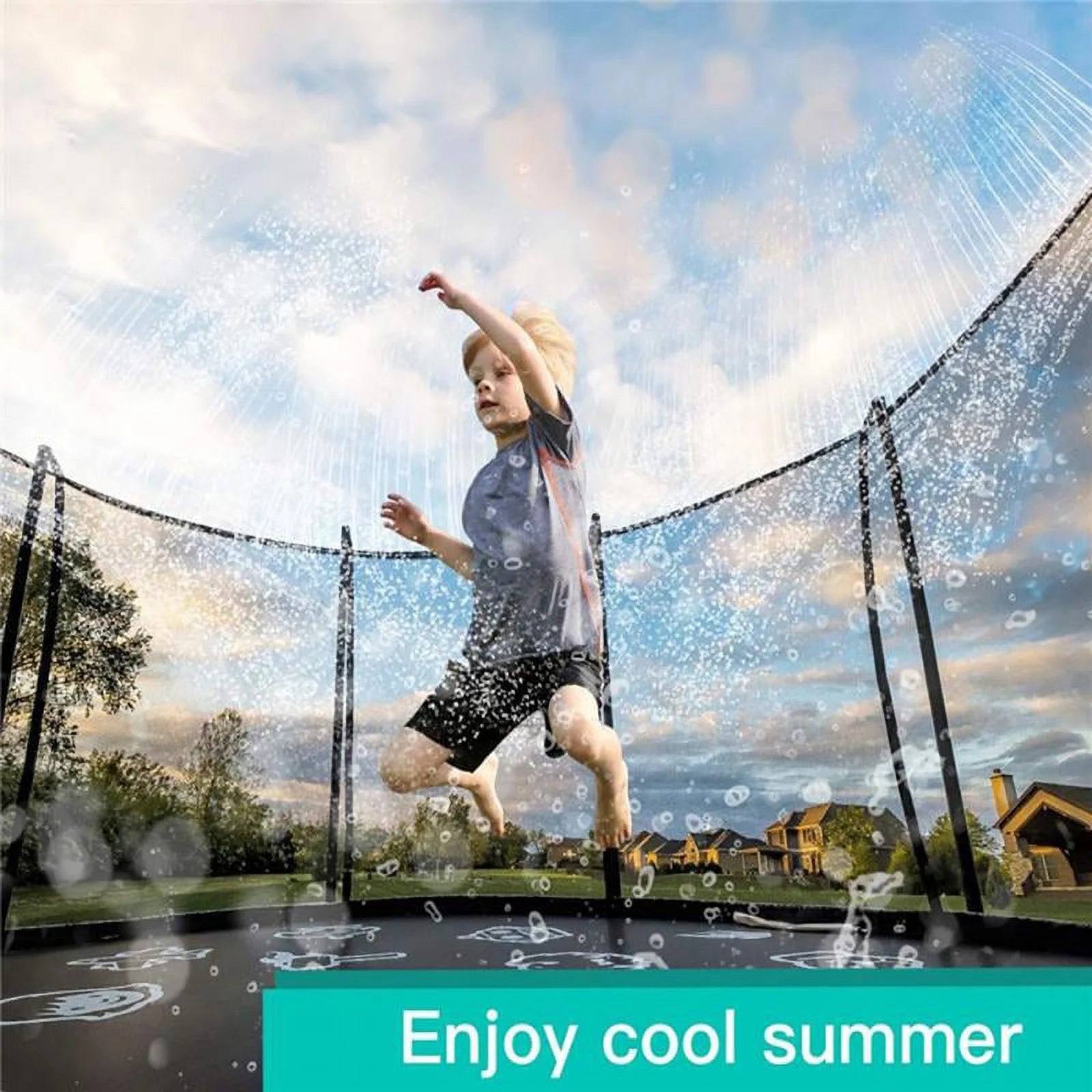 Trampoline Sprinkler Water Sprayer Toy E884894