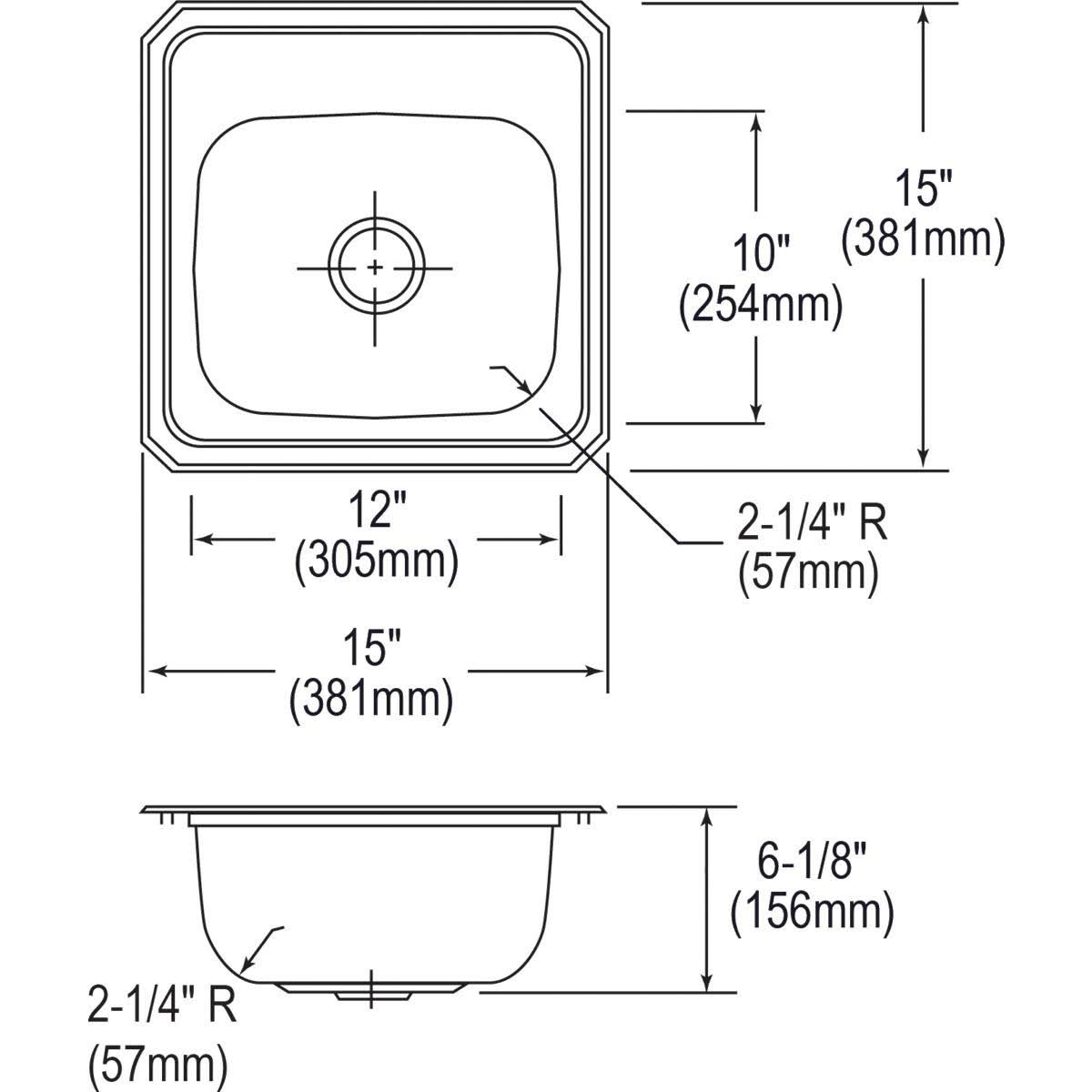 Stainless Steel Bar Sink D820
