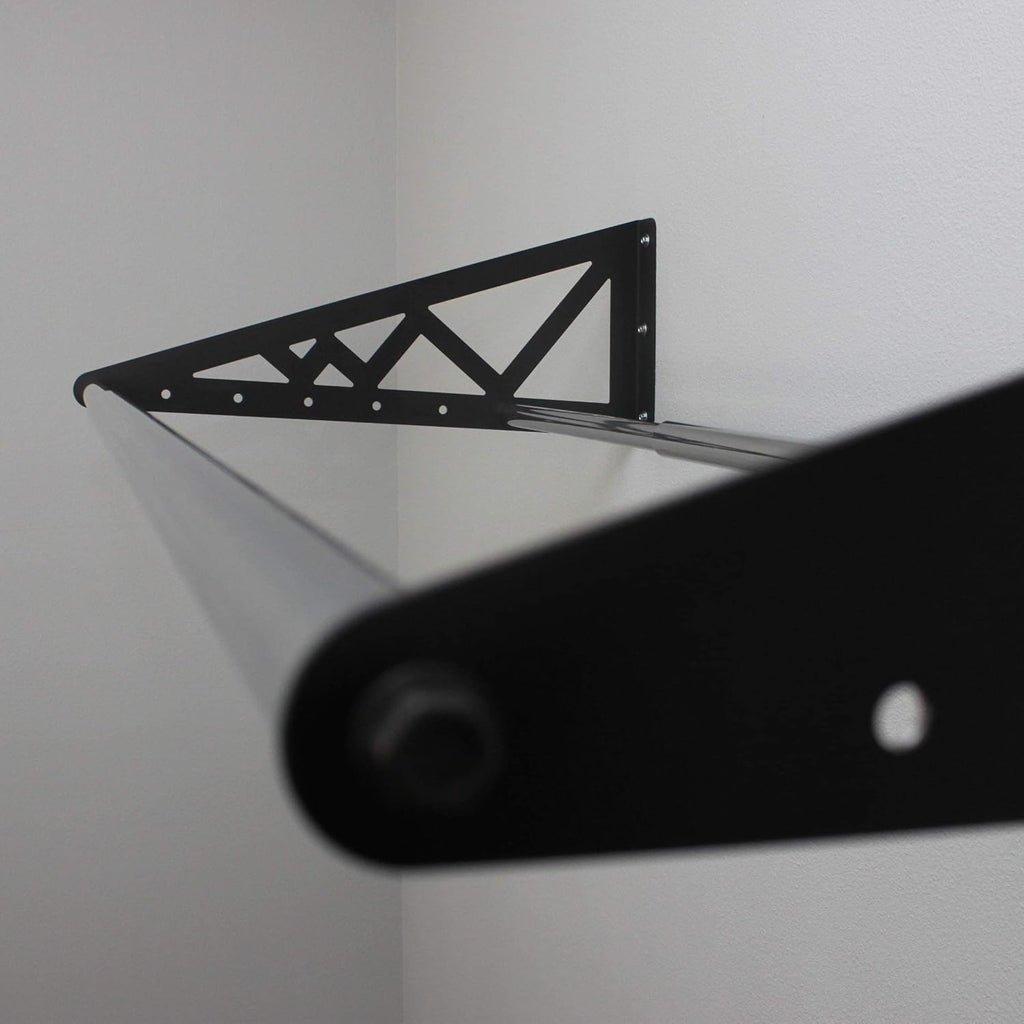 Adjustable Wall Mounted Tire Rack, Heavy Duty Steel, Black E4880