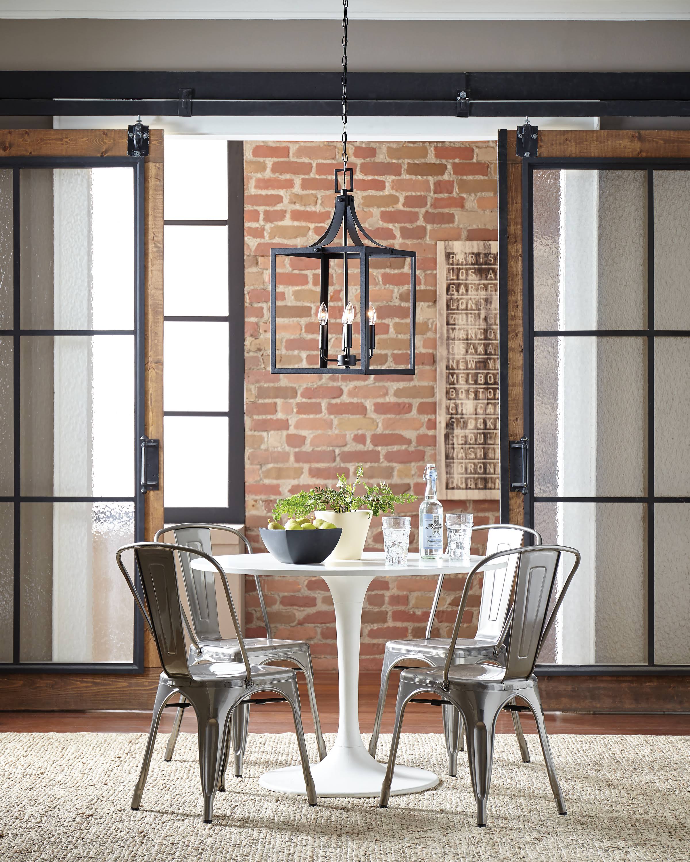Black Four Light Hall Foyer B758961