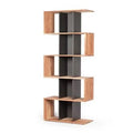 Geometric Acacia Wood Bookcase D51552
