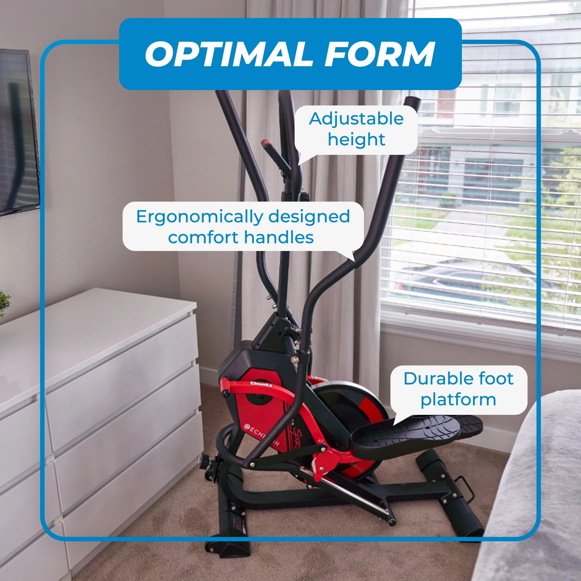 Elliptical Trainer with 8 Levels of Magnetic Resistance M92637