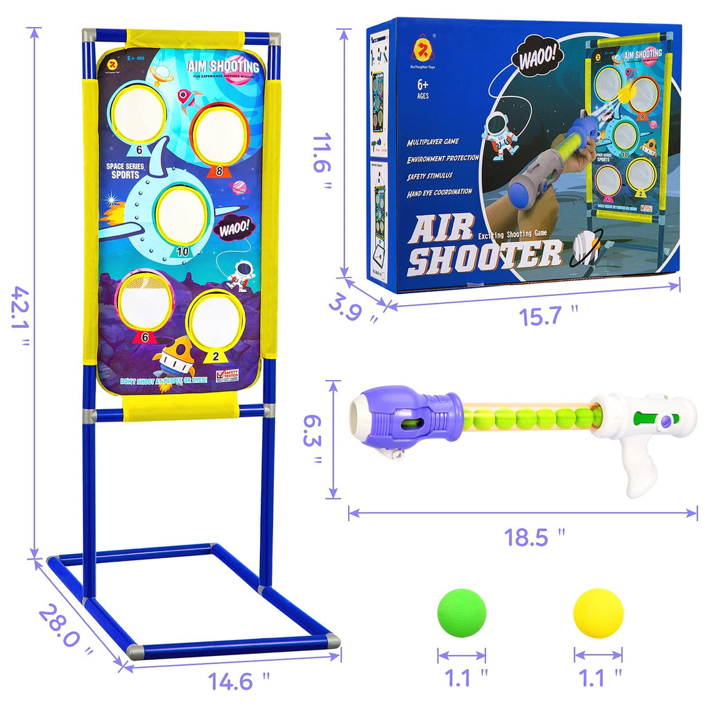 3 Packs Foam Ball Air Toy Guns with Shooting Target, 48 Foam Balls Q401777