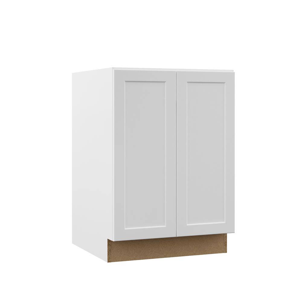 White Full Door Height Bathroom Vanity Base Cabinet D696492