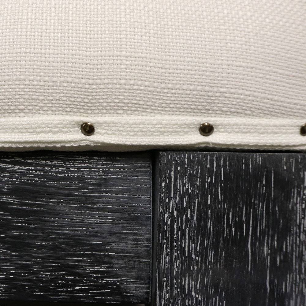 Tufted Textile Shelved Ottoman E82308