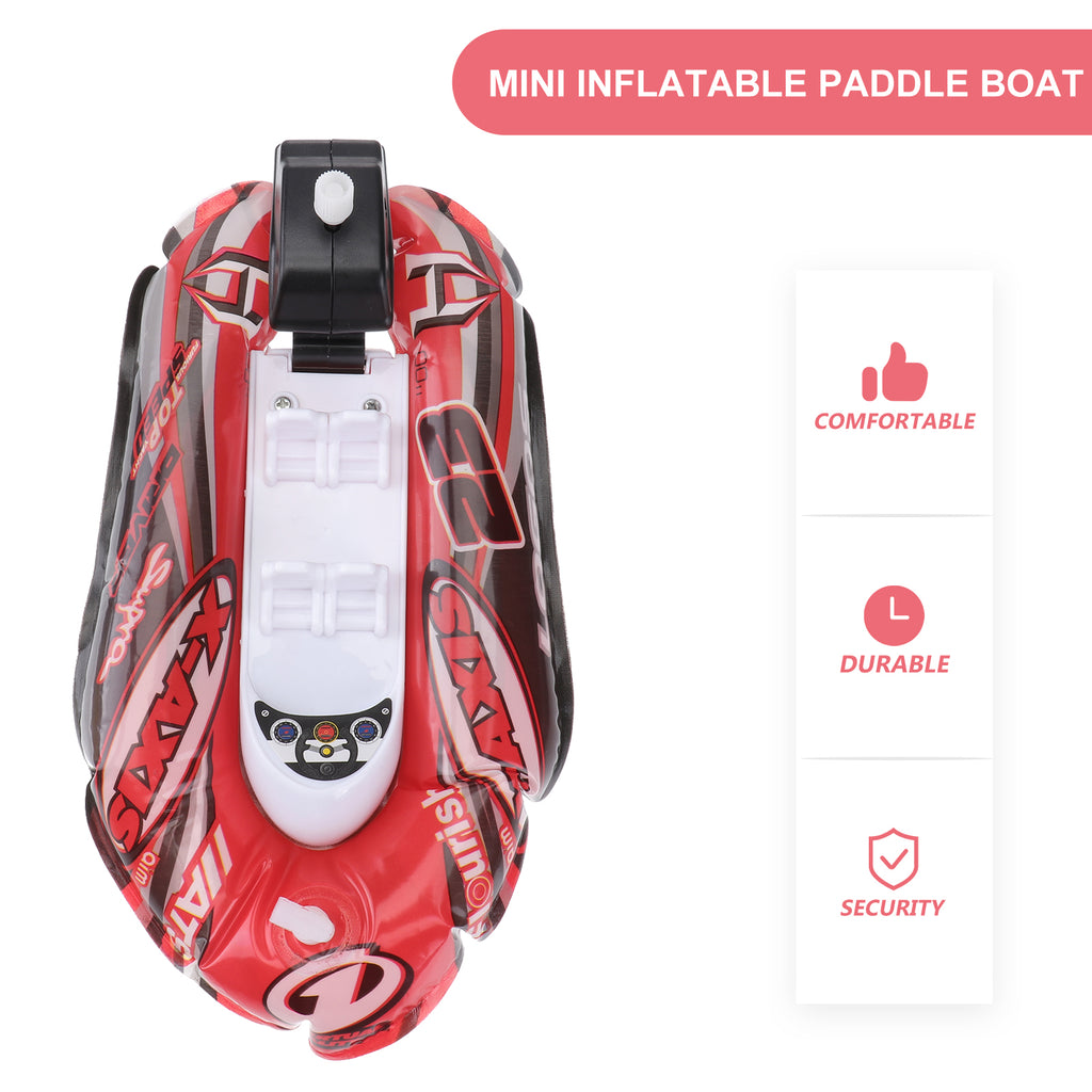 3pcs Mini Inflatable Paddle Boat Bathing Clockwork Toy H252743