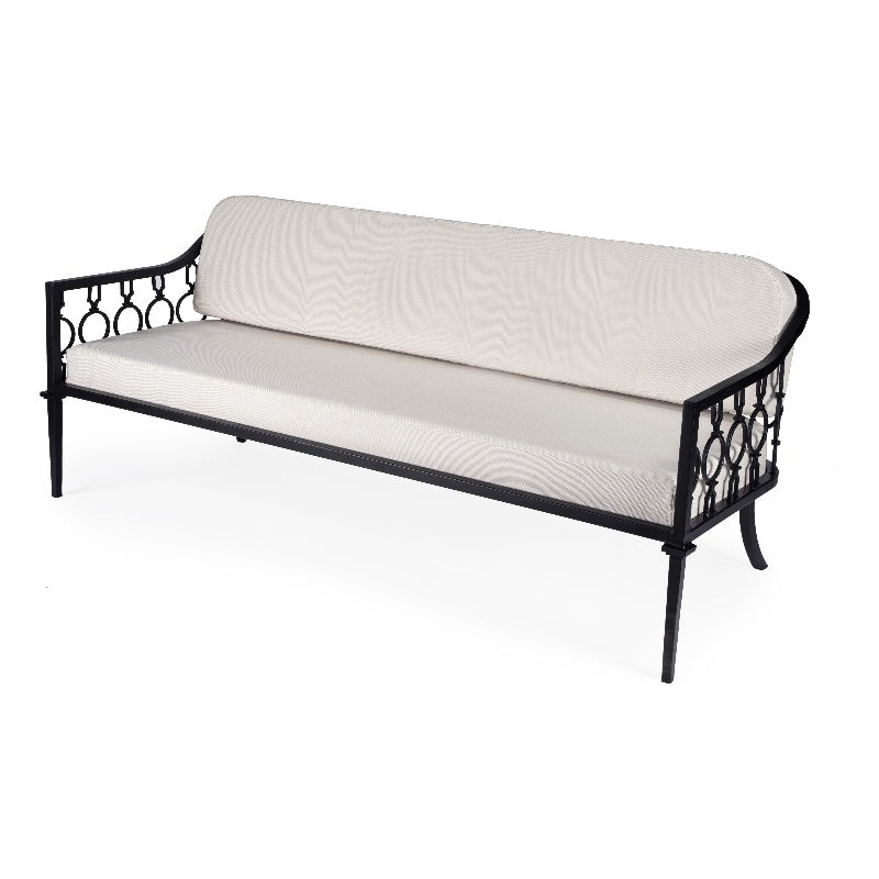 Black Outdoor Loveseat and Sofa 2-Piece Set Z6133