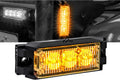 4pc 3.5" 3W Amber LED Flashing Strobe Light Head Surface-Mount G520854
