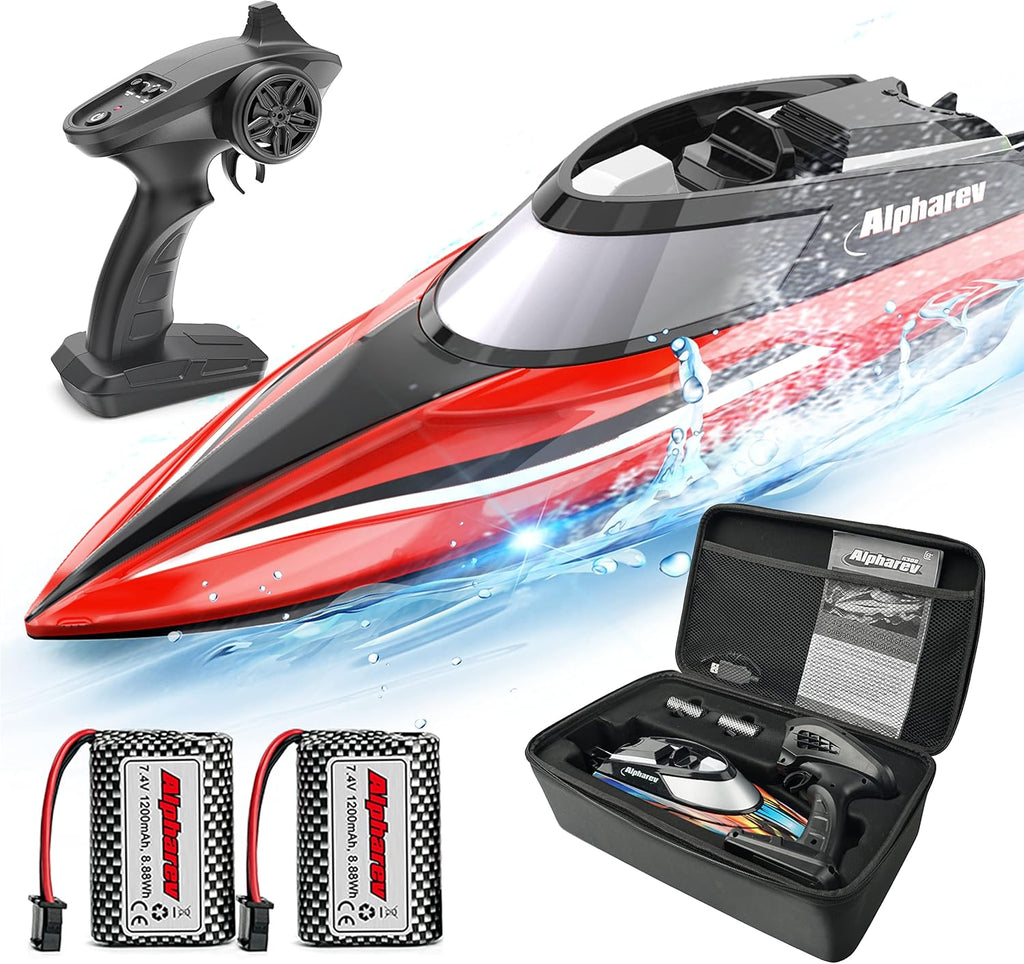 RC Boat with Case, 20+ MPH Remote Control Boat G503780