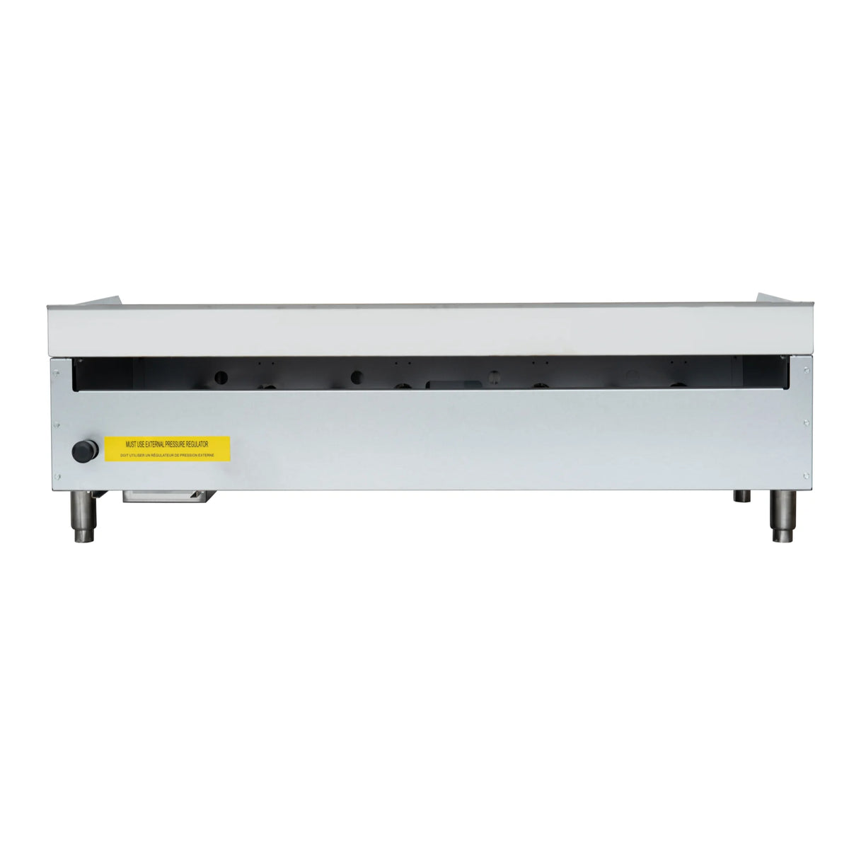 48 in. Natural Gas 4-Burner Griddle with 120,000 BTUs in Stainless-Steel S227
