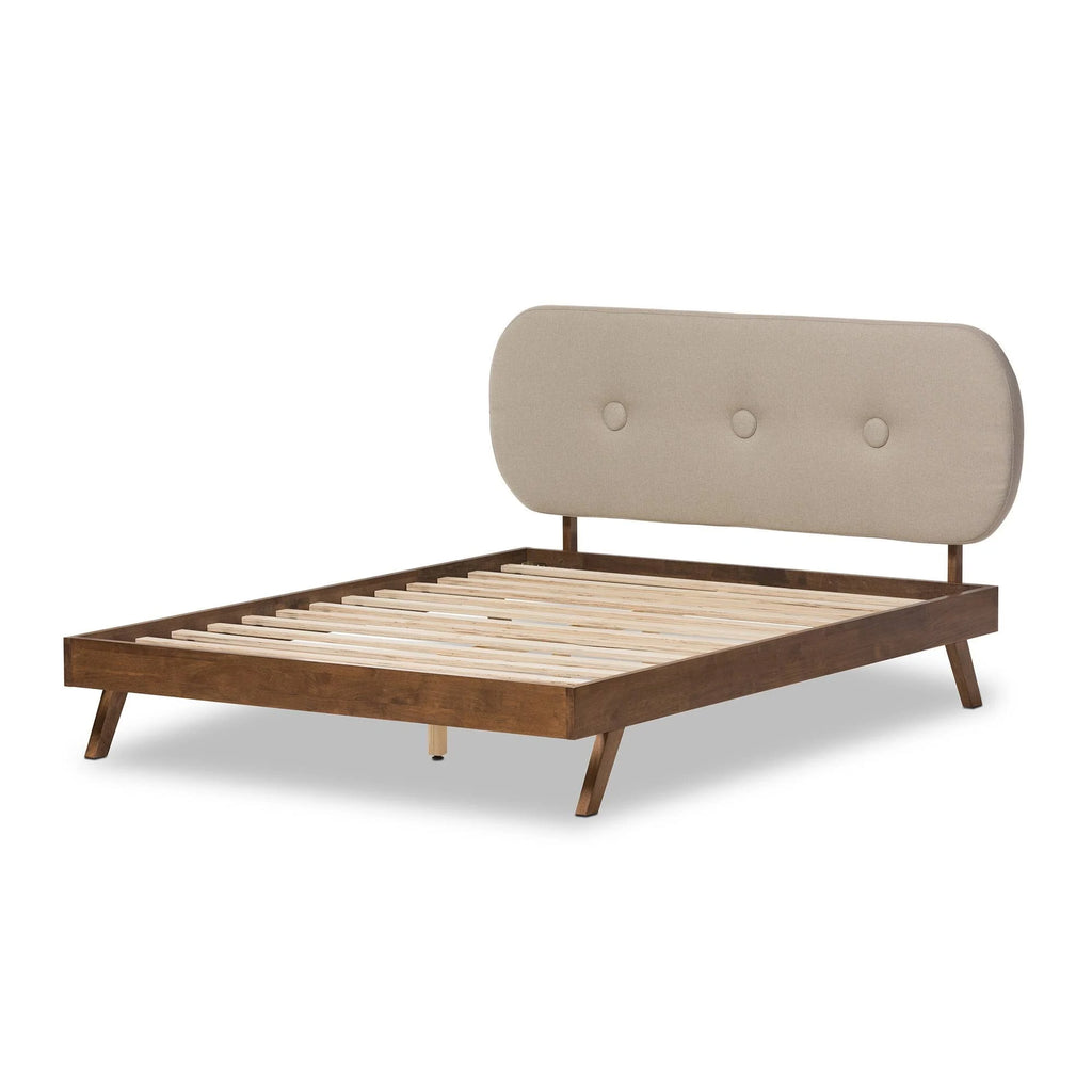 King Grey Platform Bed Q866238