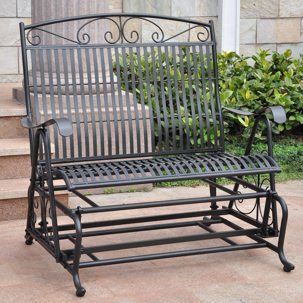 Black Iron Patio Double Glider P620