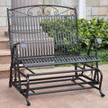 Black Iron Patio Double Glider P620