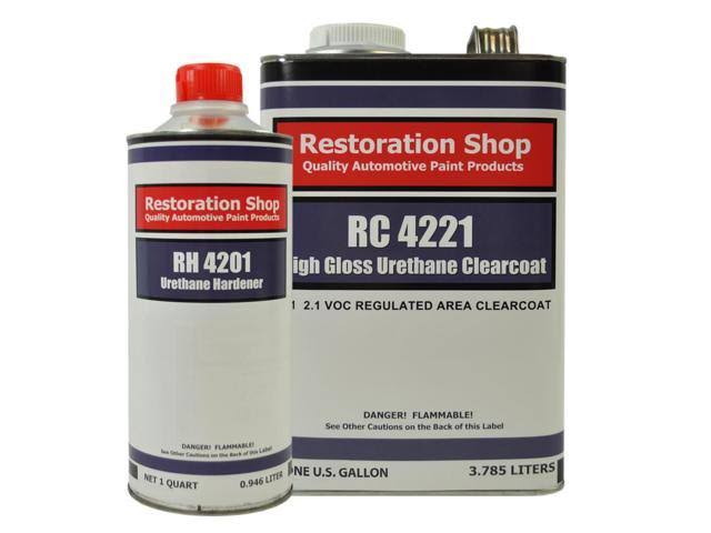 Jet Black Gallon Urethane Basecoat Clearcoat Car Auto Paint Kit I43103