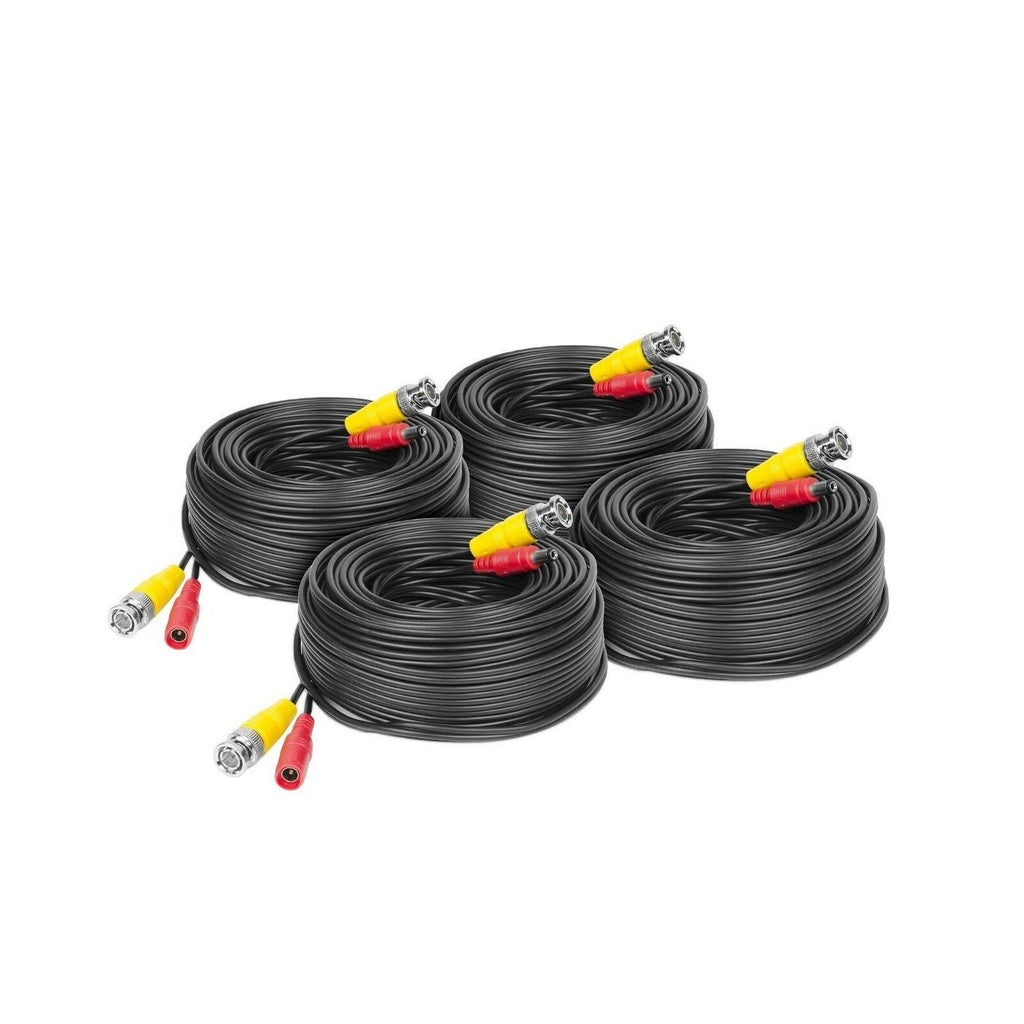 4-Pack 60ft BNC Security Camera Cable C6773