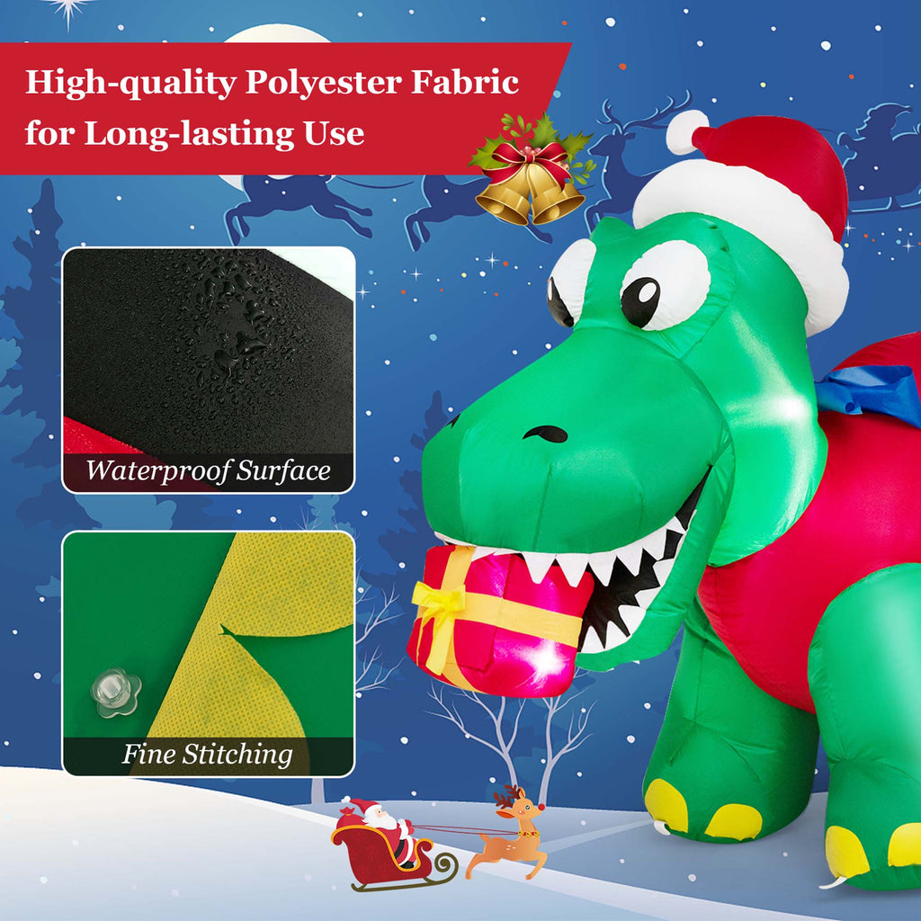 Inflatable Christmas Dinosaur with LED Lights K3240