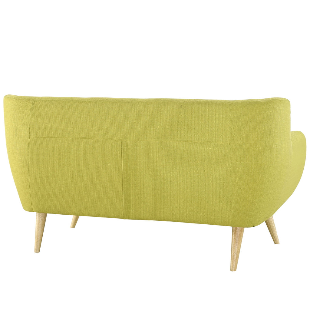 Green Fabric Loveseat U837