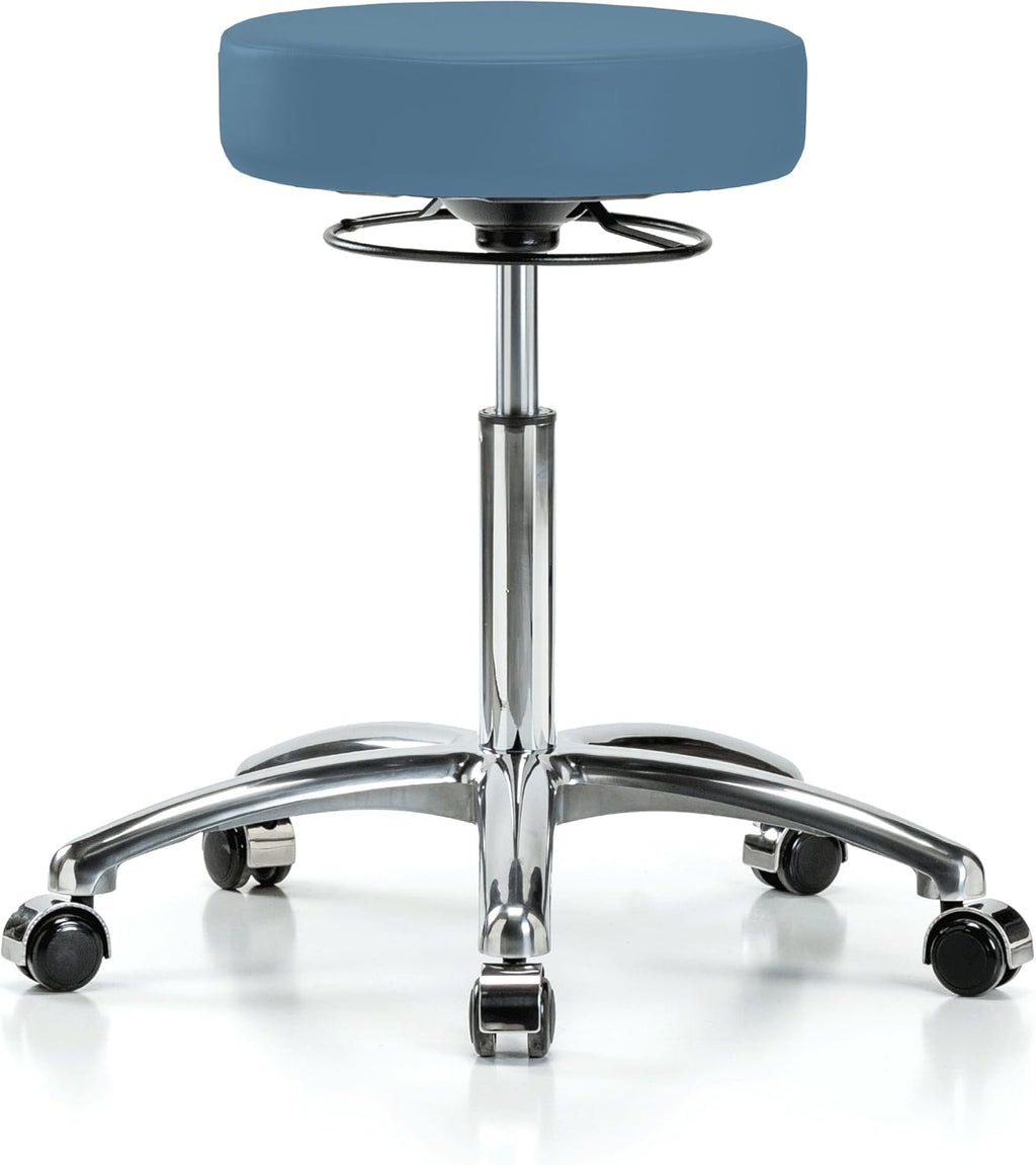 Cinder Fabric Adjustable Swivel Stool with Footring Q969237